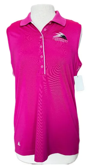 Adidas puremotion Magenta Sleeveless Polo with Logo Size L MSP