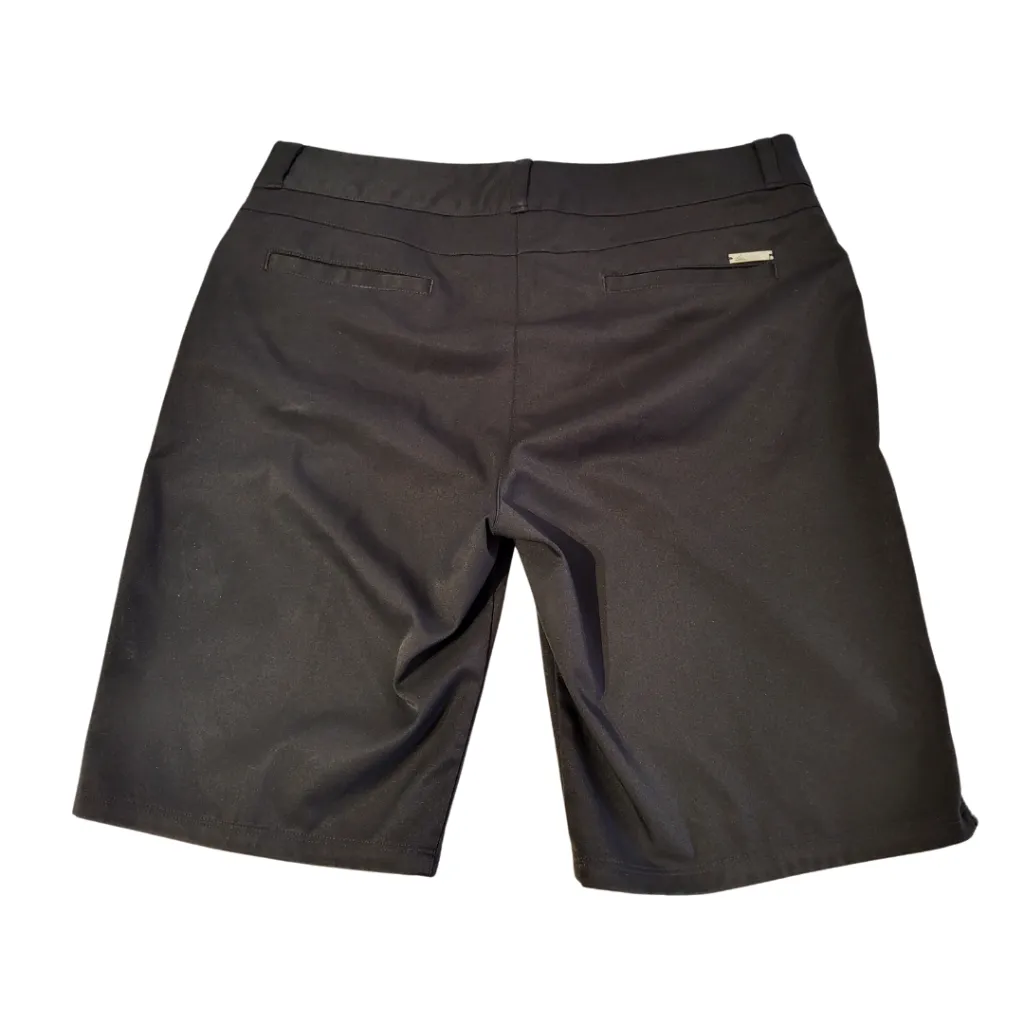 Adidas Women's Solid Black Bermuda Golf Shorts MSP$65