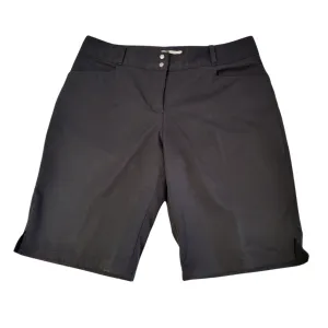 Adidas Women's Solid Black Bermuda Golf Shorts MSP$65