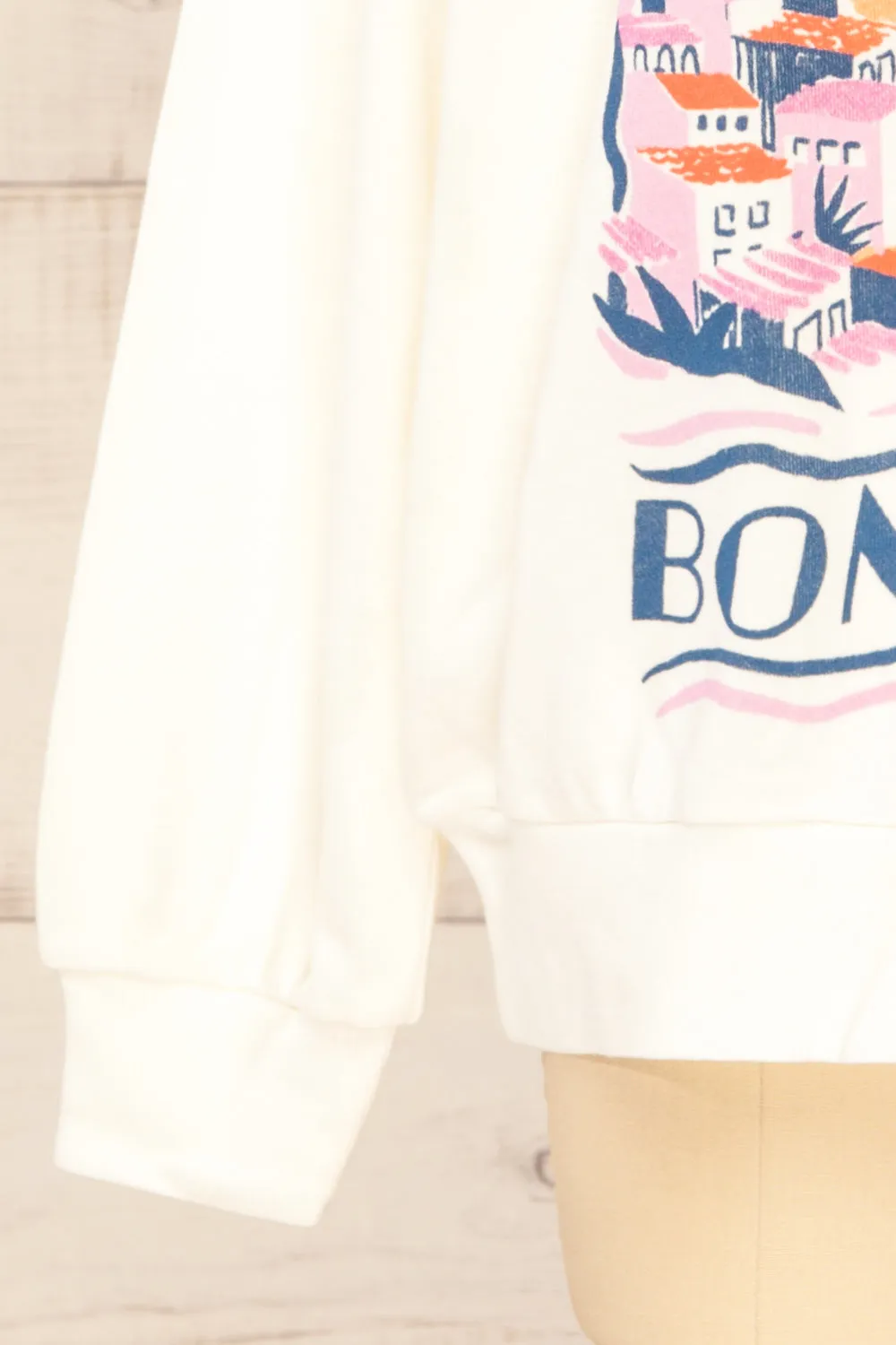Akrotiri | Overzised "Bon voyage!" Sweatshirt