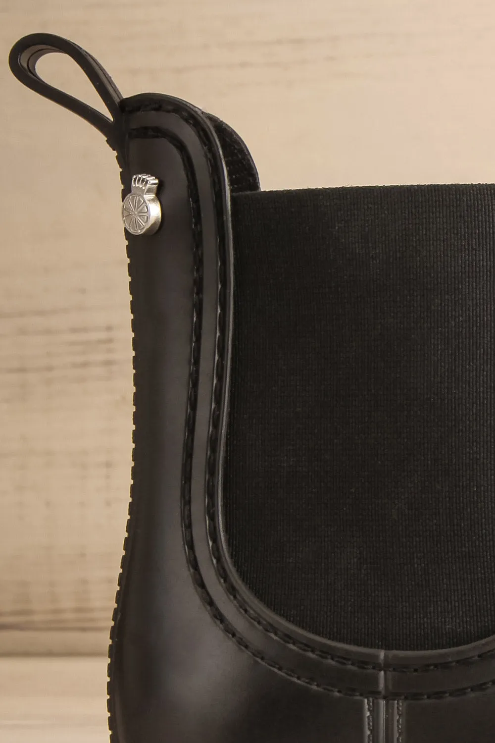 Aksai | Matte Black Rain Boots