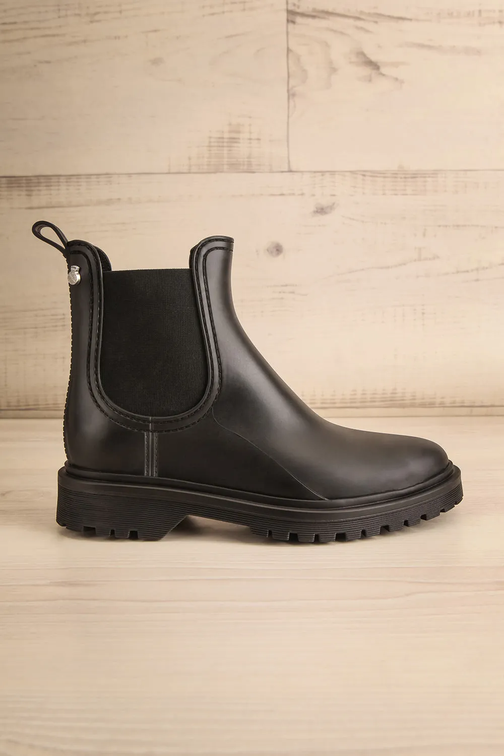 Aksai | Matte Black Rain Boots