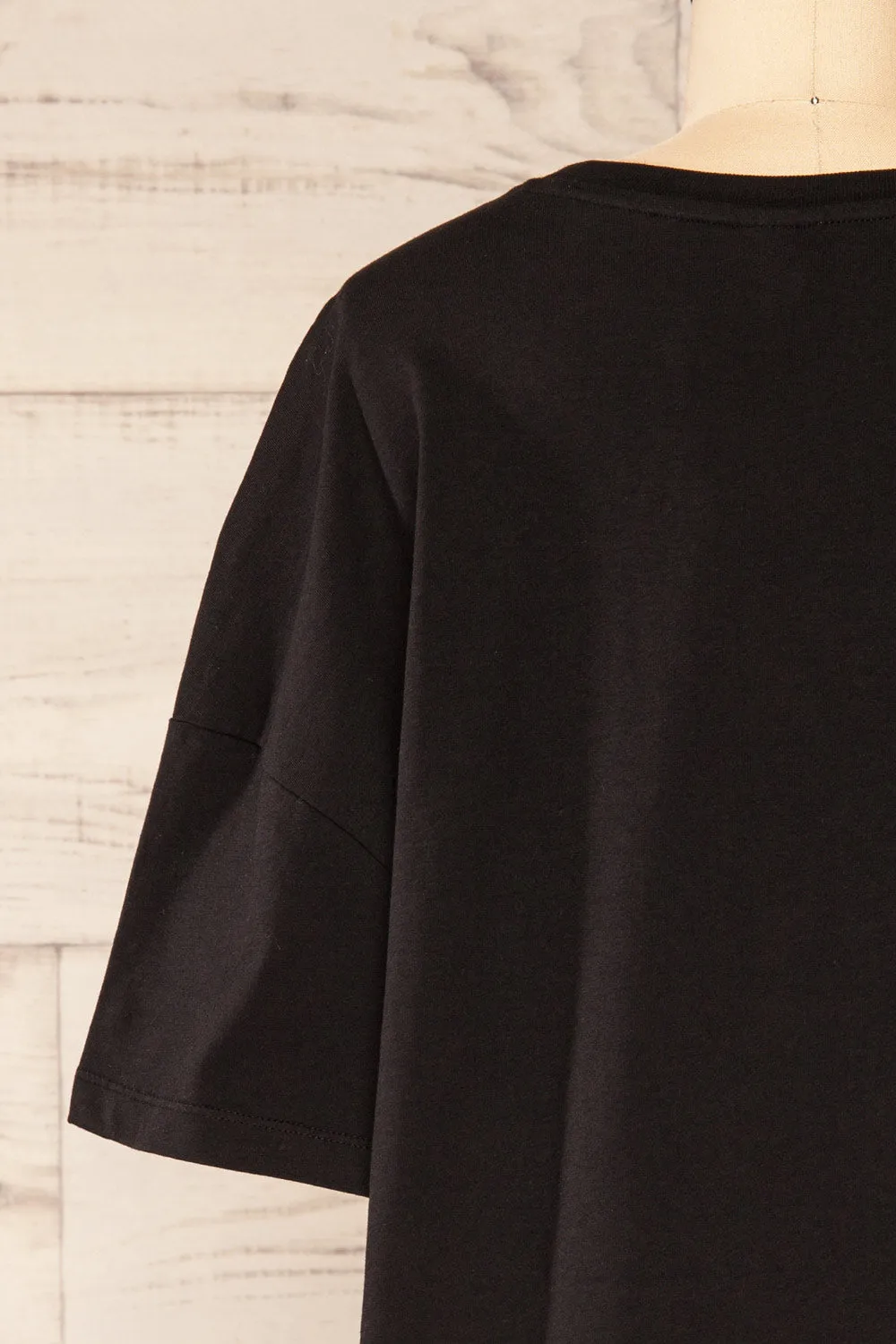 Alta Black | Oversized Cotton T-Shirt