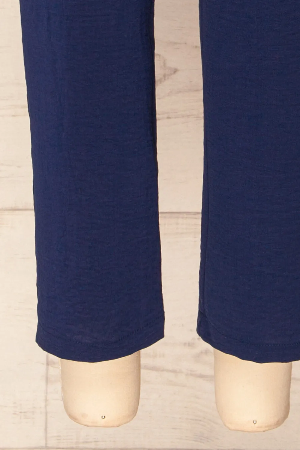 Alycia Navy | Flowy Straight-Leg Pants