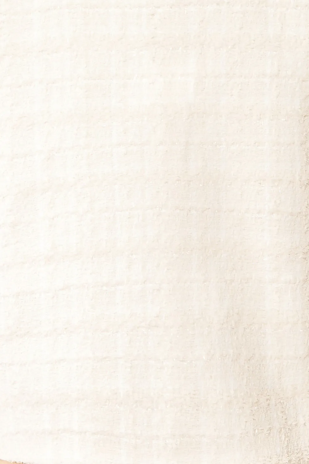 Anissa | Jewel Button-Up Ivory Tweed Jacket