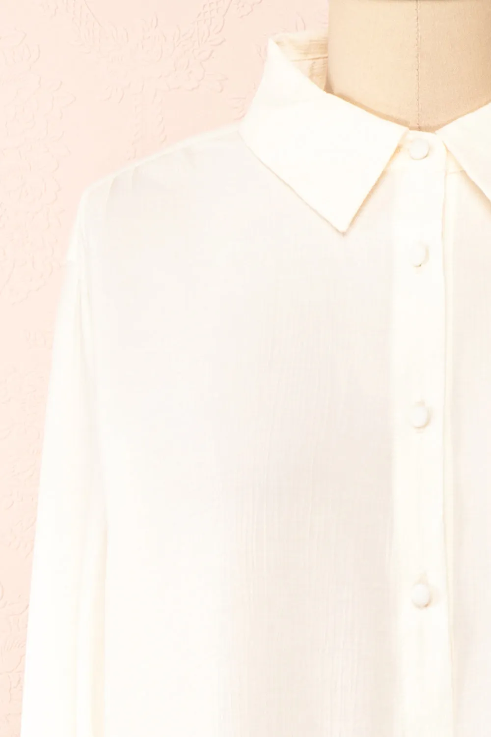 Annabelle | Button-Up Blouse w/ Embroidery