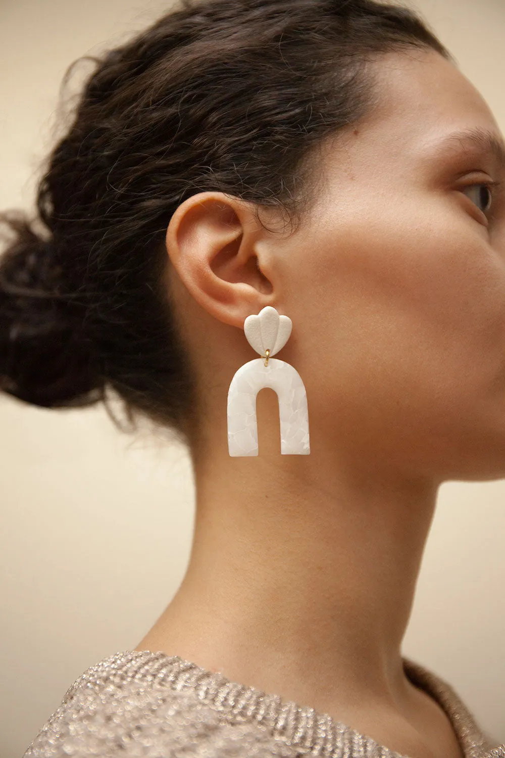 Archie | Arched Pendant Earrings