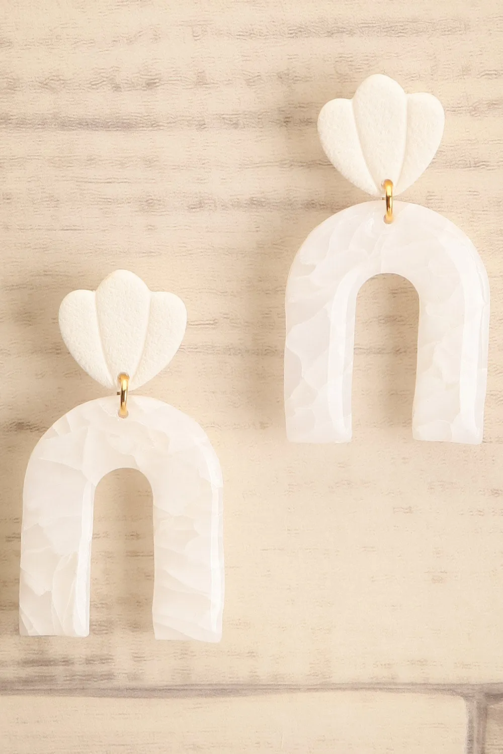 Archie | Arched Pendant Earrings