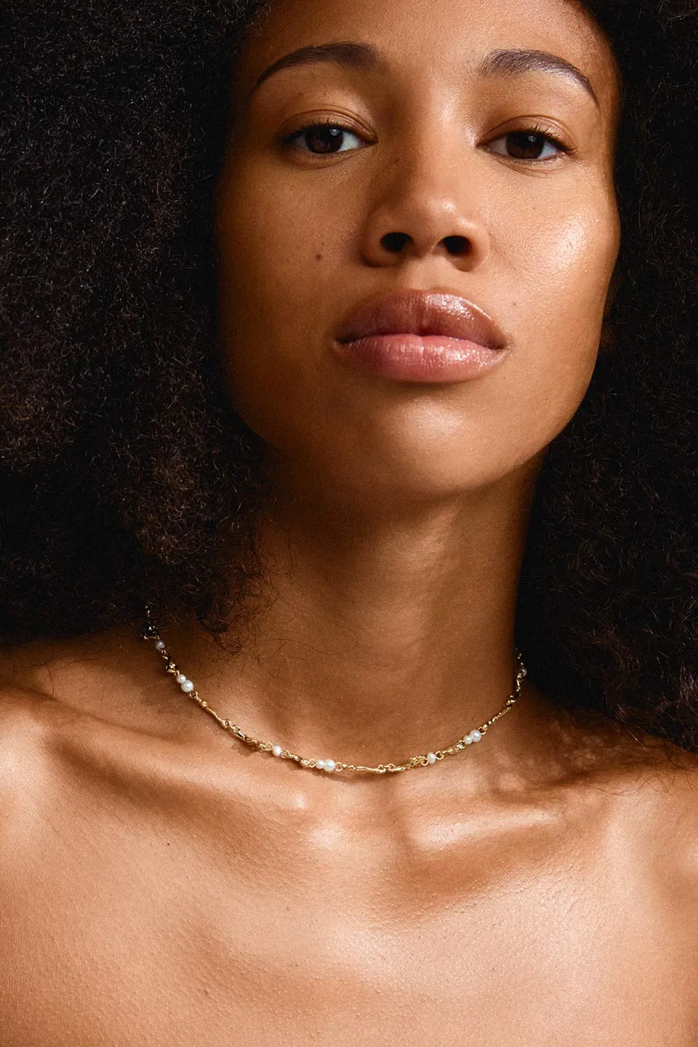Arzano Gold | Organic Necklace w/ Pearls & Beads