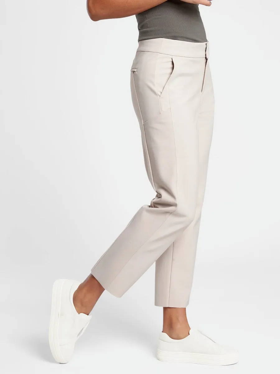 Athleta Beige Stellar Straight Crop Pant Size 8  MSP$129
