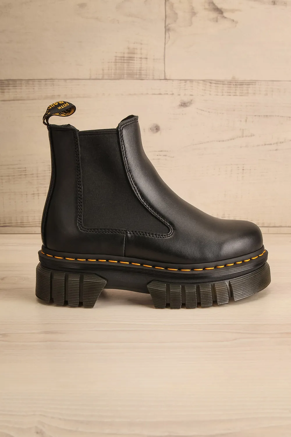 Audrick Nappa Leather Platform Chelsea Boots