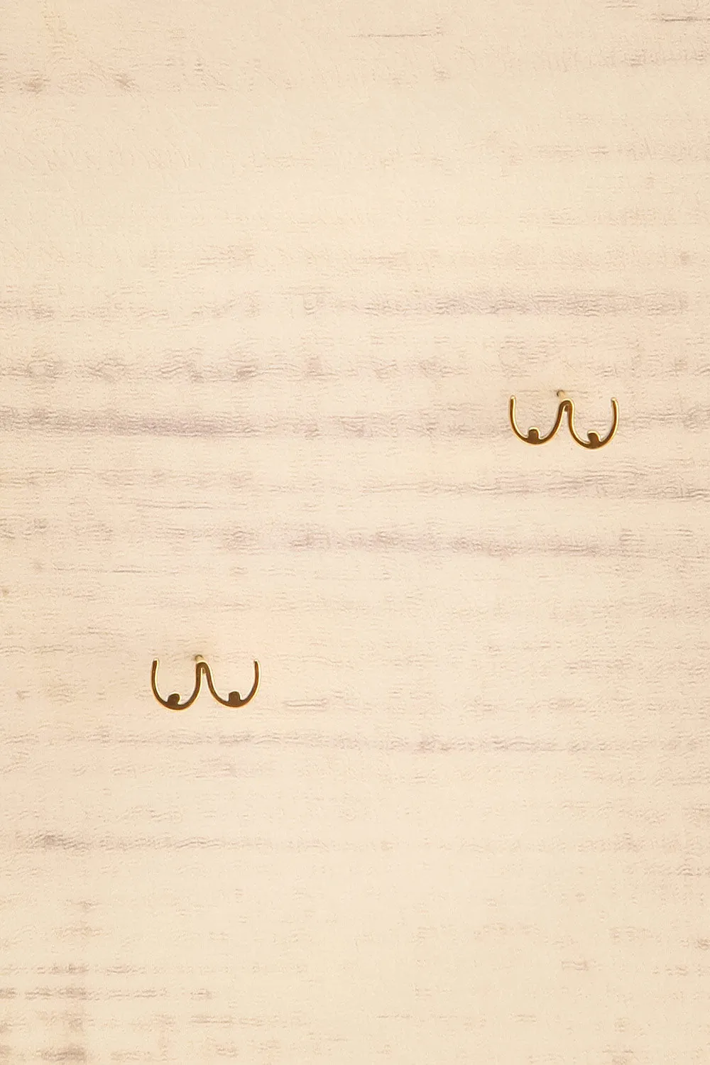 Azerty | Golden Boobs Earrings