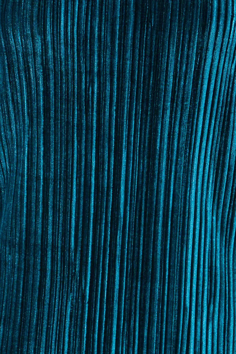 Bagnolet Teal | Ribbed Top w/ Stand Collar