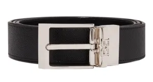 Bally Parker 6239318 Men's Adjustable Reversible Black Belt