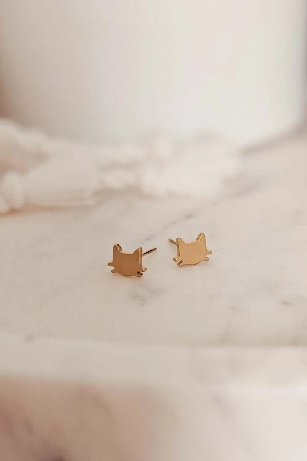 Bandito | Golden Kitten Earrings