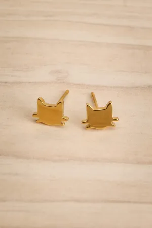 Bandito | Golden Kitten Earrings
