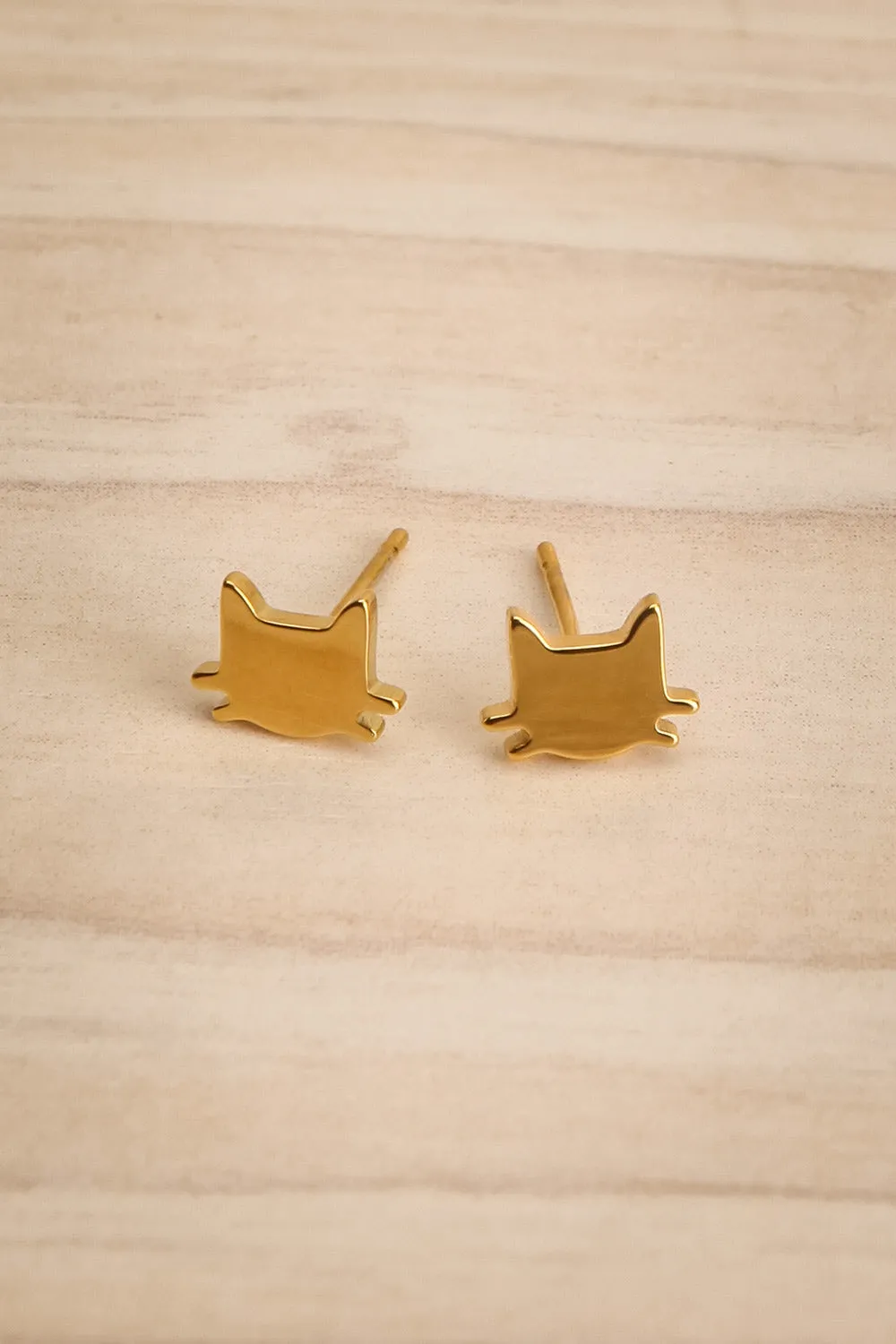 Bandito | Golden Kitten Earrings