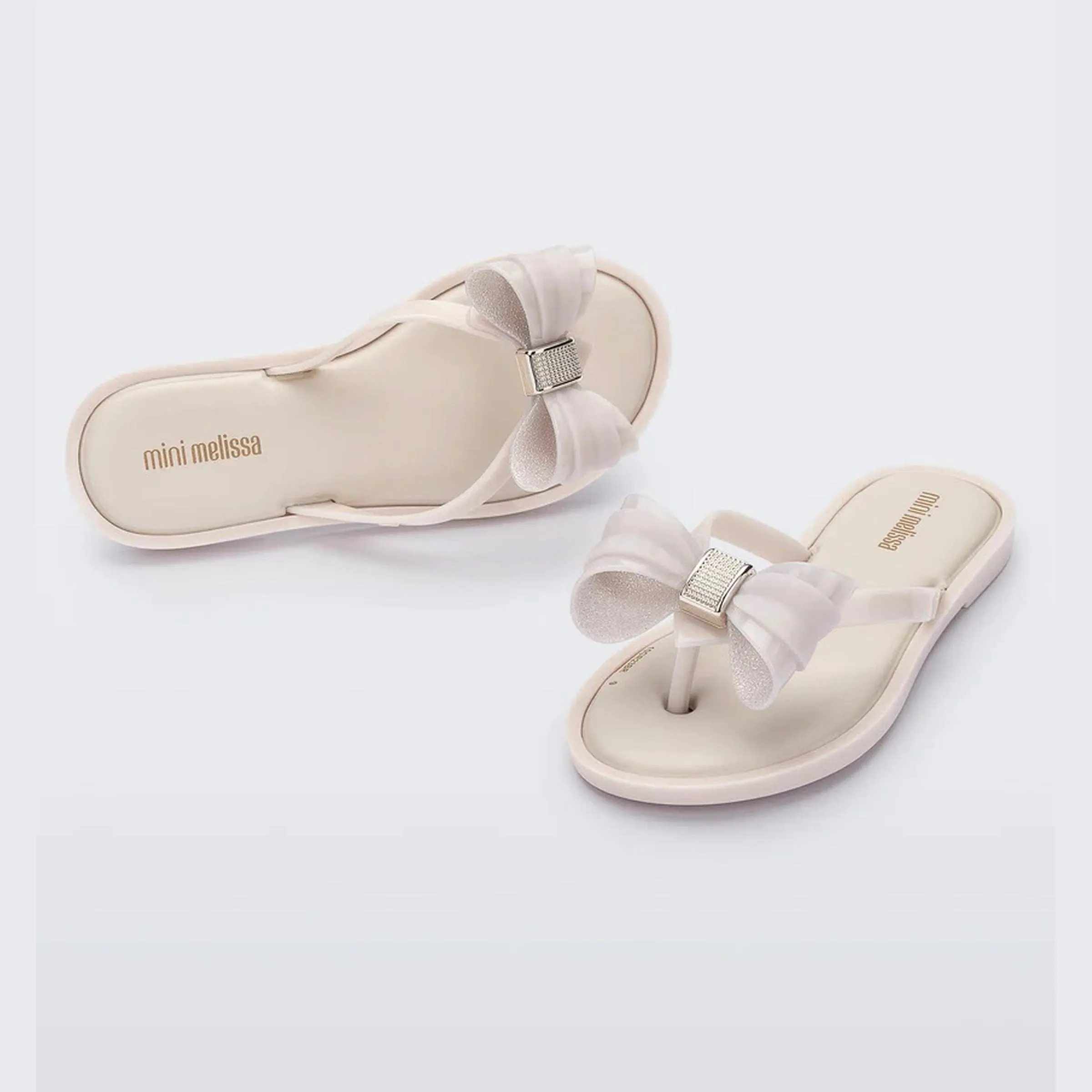 Beige Bow Sandals
