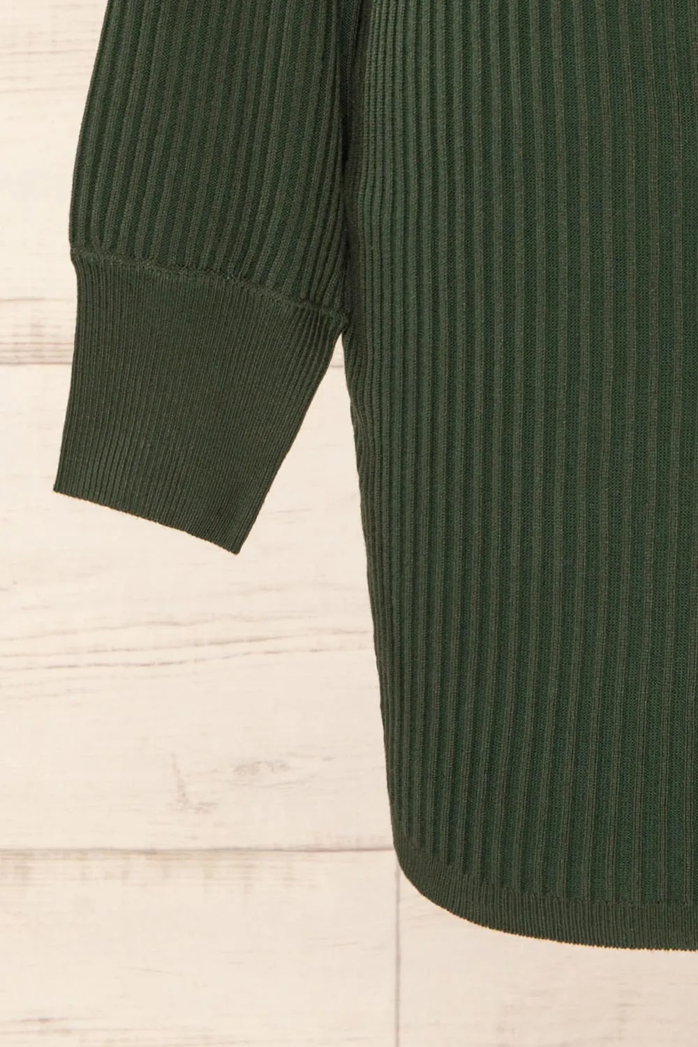 Bergame Green | Knitted Wrap Dress