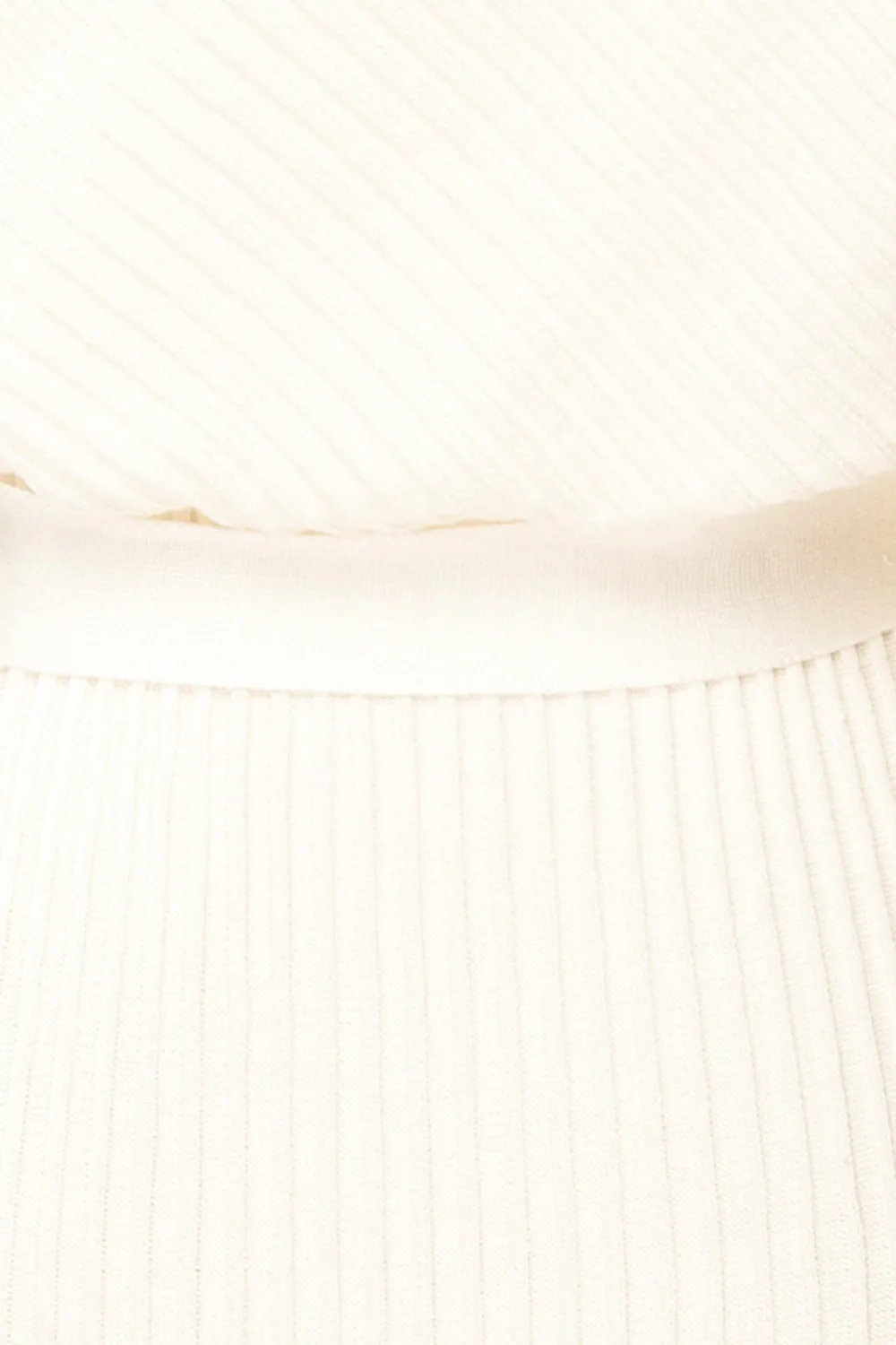 Bergame Ivory | Knitted Wrap Dress