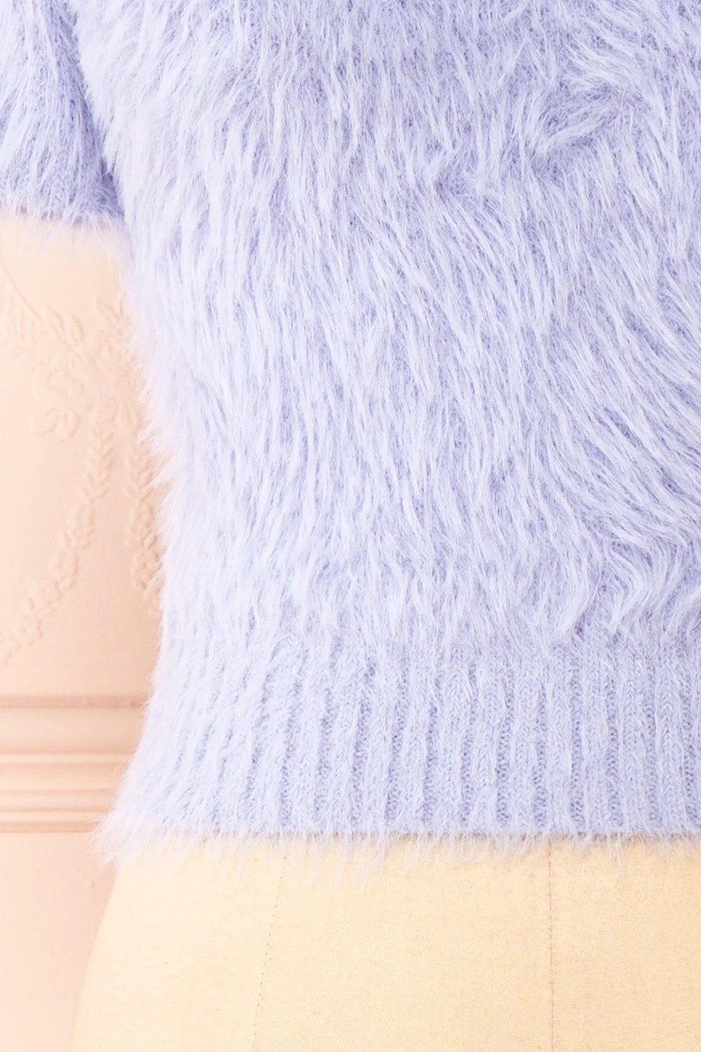 Bernadette | Fuzzy Lavender Top