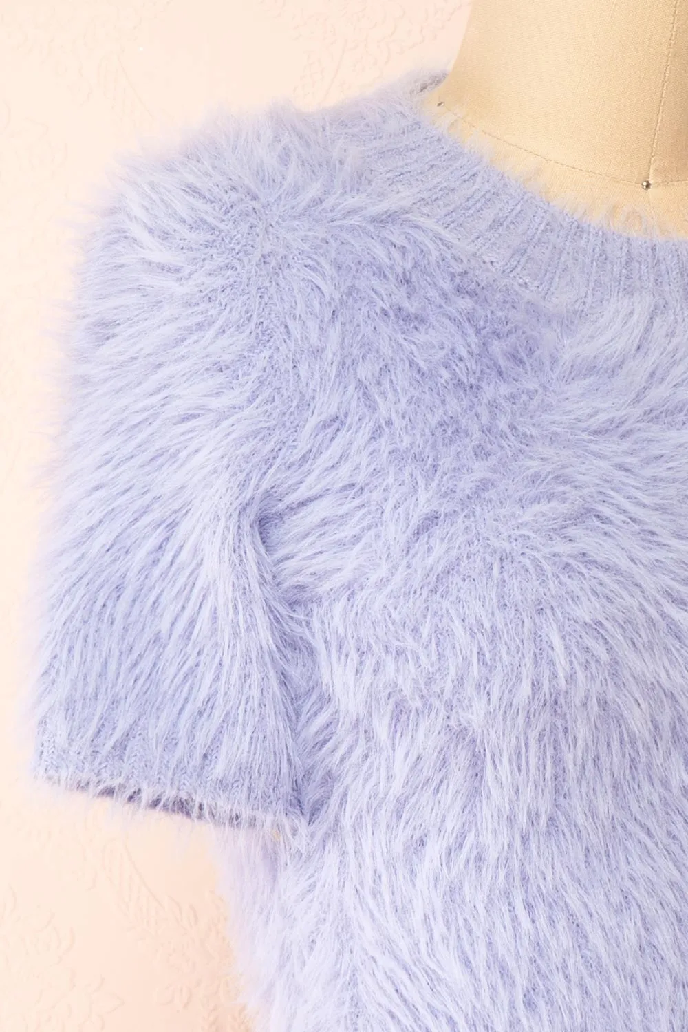 Bernadette | Fuzzy Lavender Top