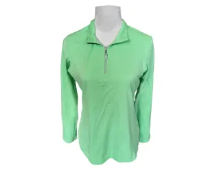 Bette & Court Bright Green Golf Pullover Size M MSP$88