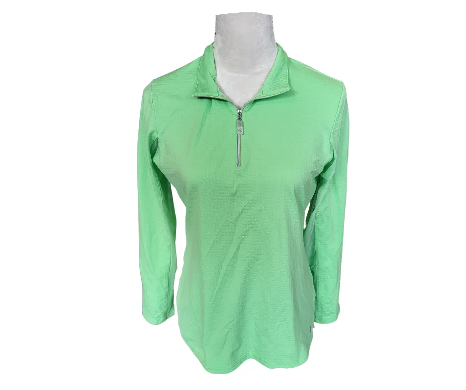 Bette & Court Bright Green Golf Pullover Size M MSP$88