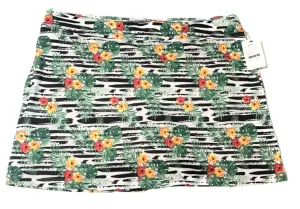 Bette & Court Tropical Print Skort with Animal Print Background Size L MSP$68