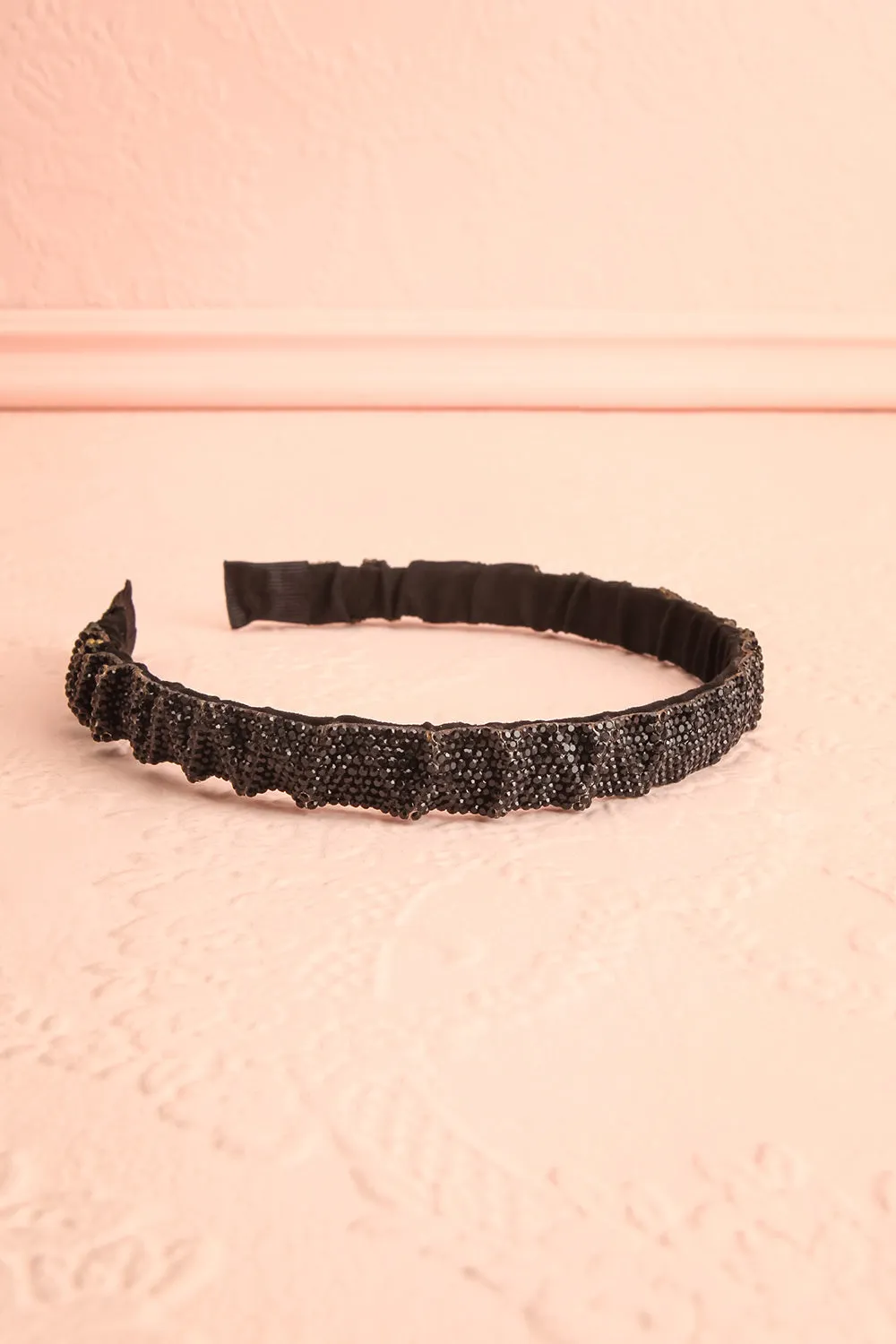 Beverly Black | Crystal Headband