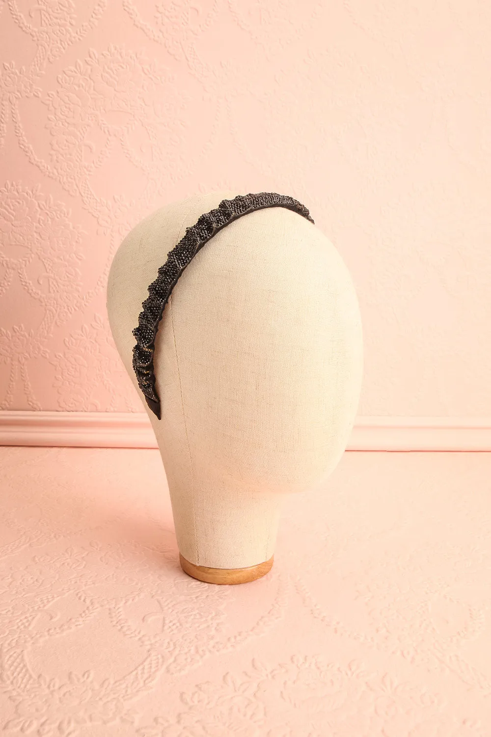 Beverly Black | Crystal Headband