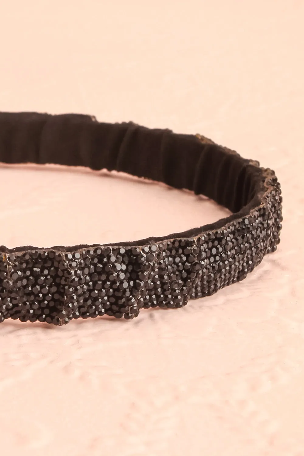 Beverly Black | Crystal Headband