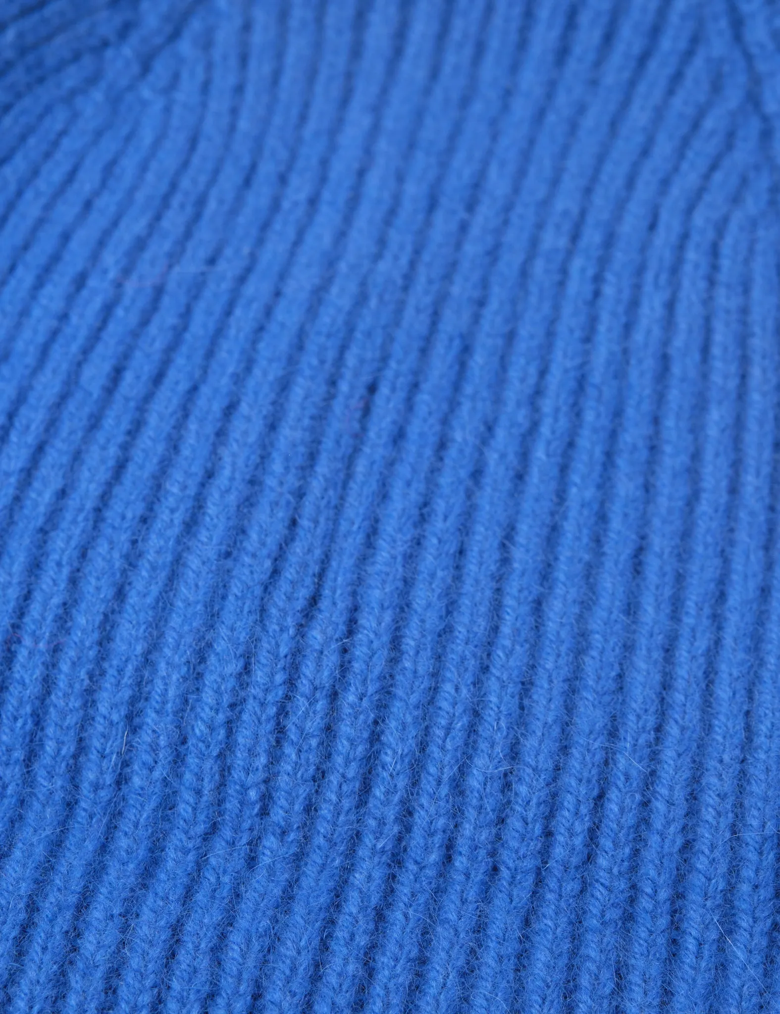 Bhode Hawick Geelongora Beanie Hat (Knitted in Scotland) - Royal Blue