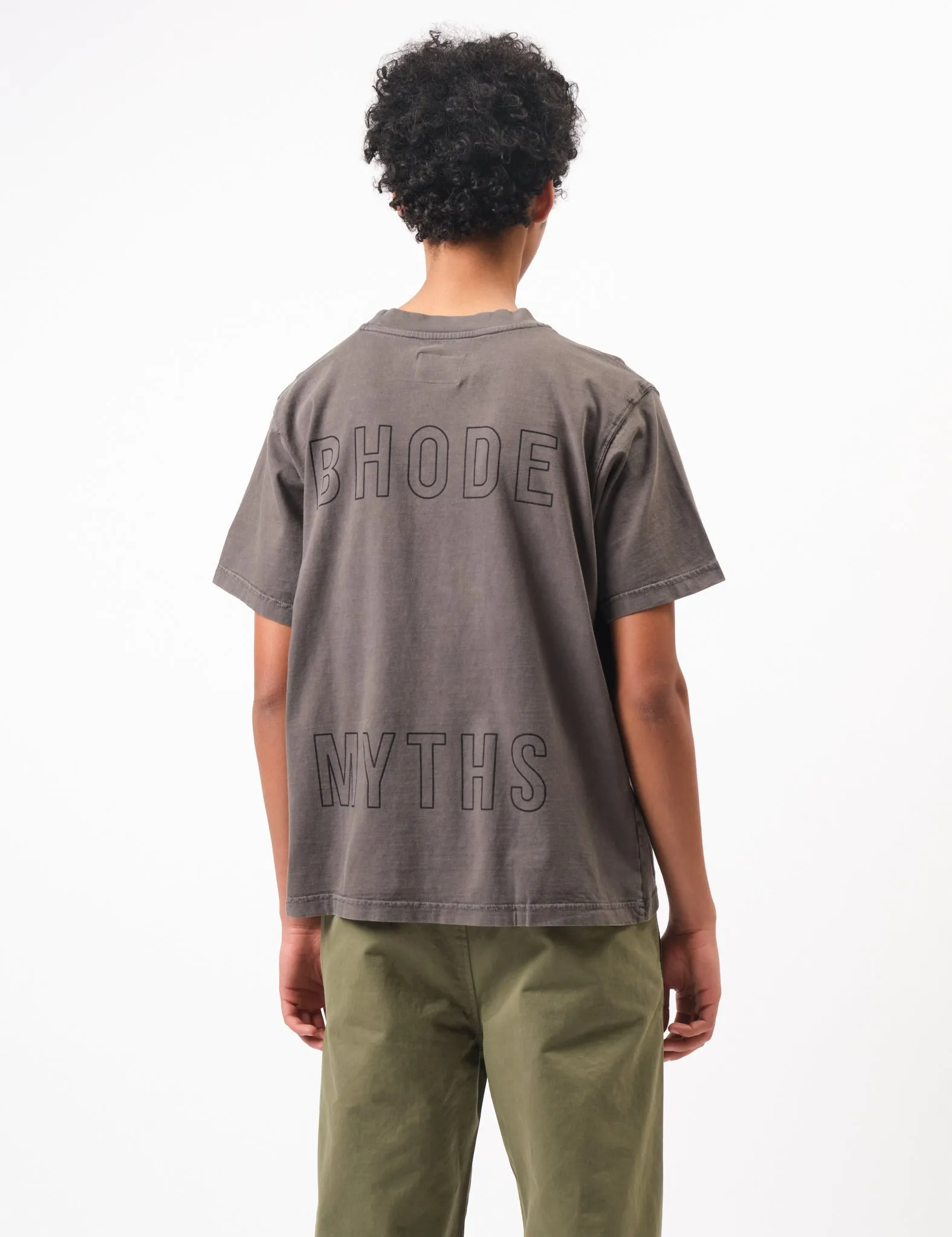 Bhode Myths Pigment Washed Tee - Paloma Grey