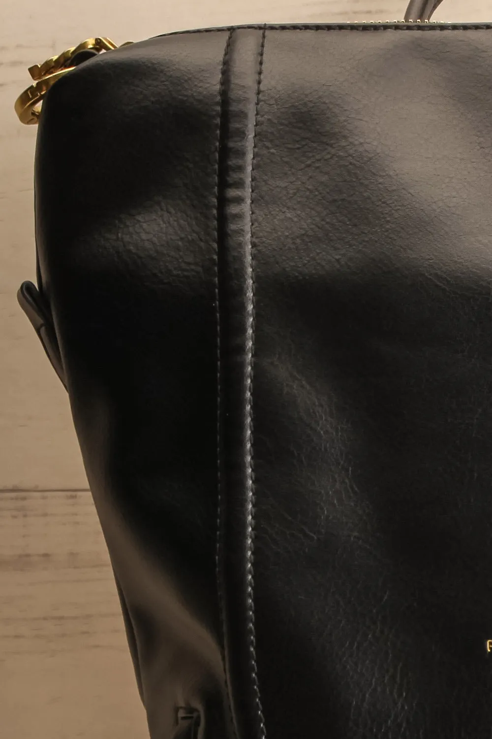 Blossum Black | Recycled Vegan Leather Backpack