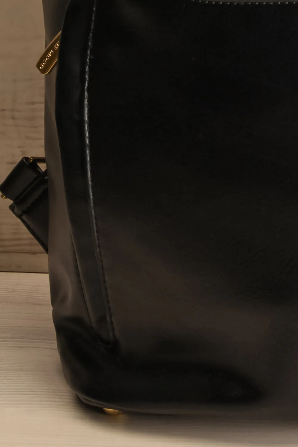 Blossum Black | Recycled Vegan Leather Backpack