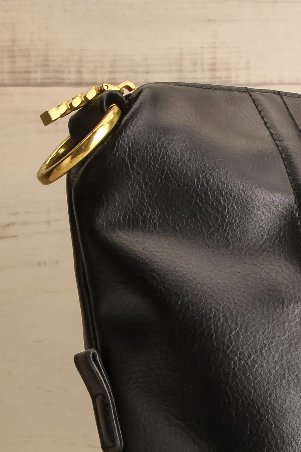 Blossum Black | Recycled Vegan Leather Backpack