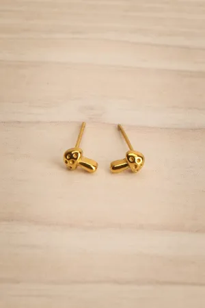 Boorgi | Small Gold-Plated Mushroom Studs