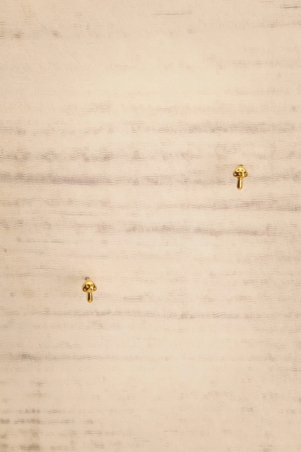 Boorgi | Small Gold-Plated Mushroom Studs