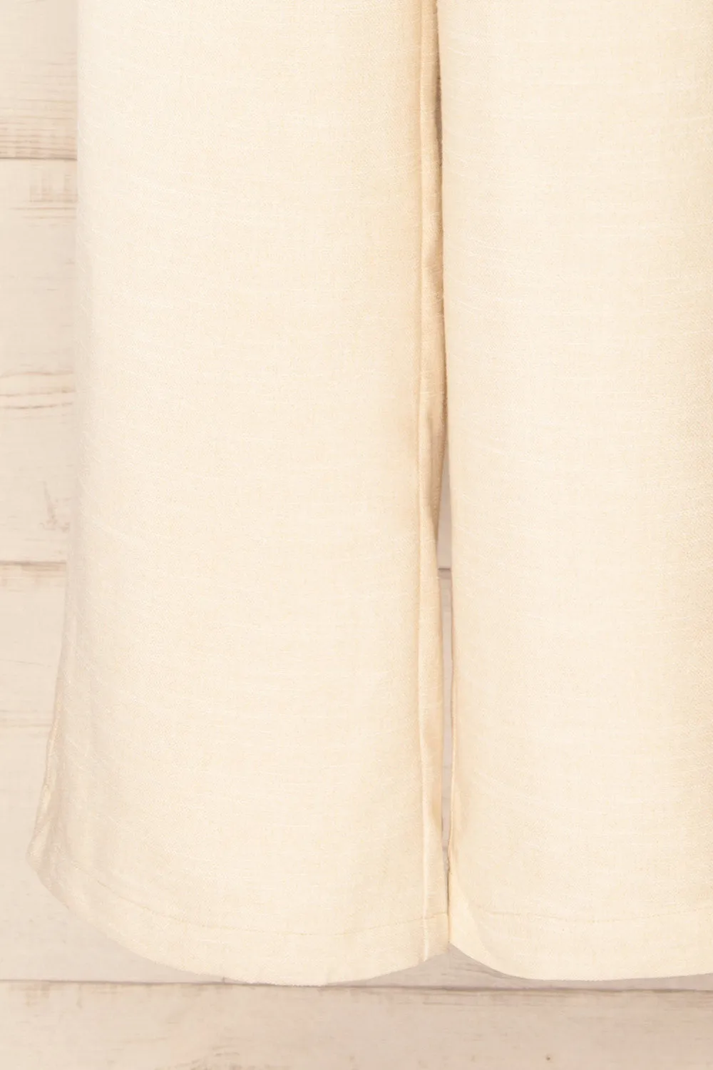 Borden | Beige Wide Leg Pants