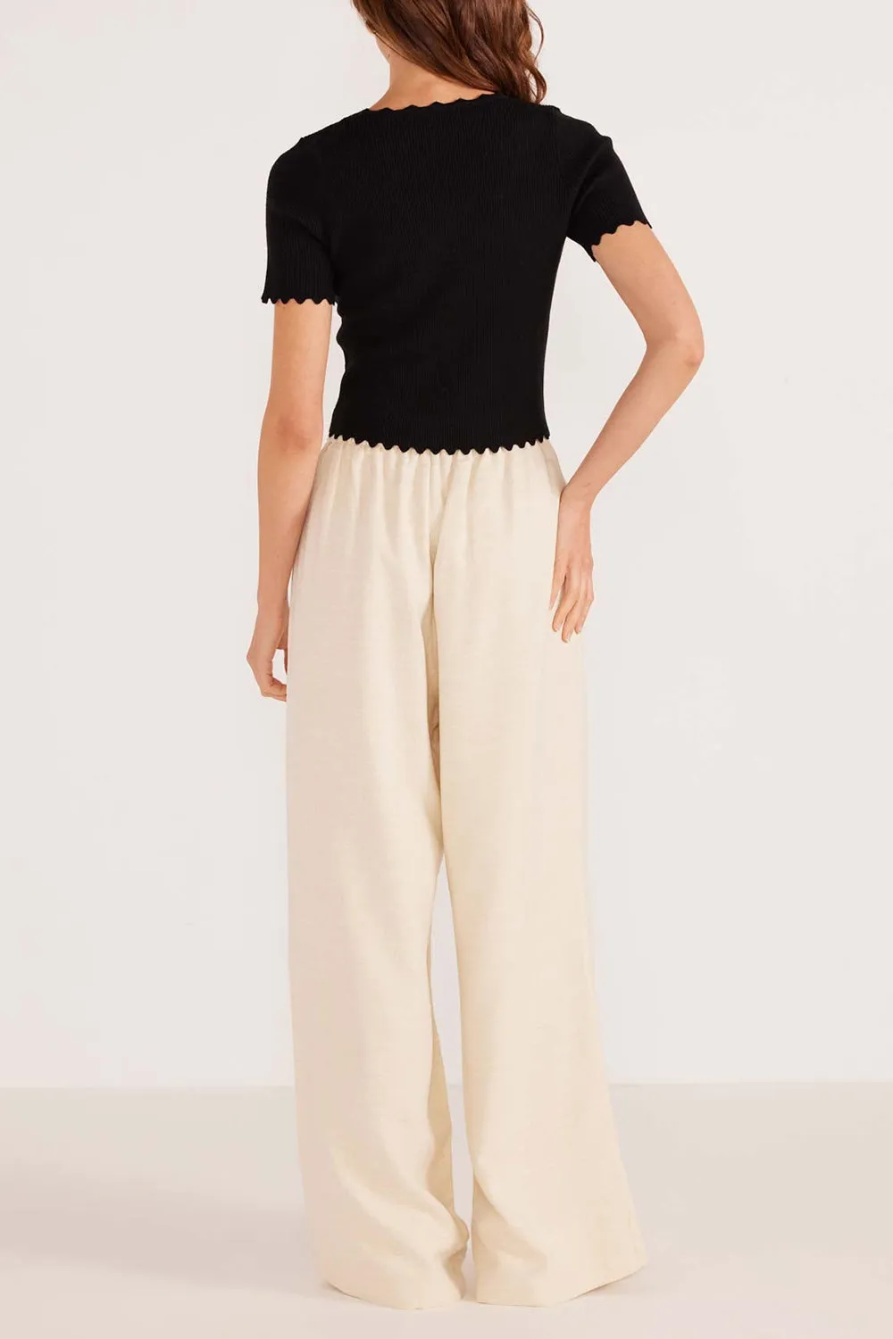 Borden | Beige Wide Leg Pants