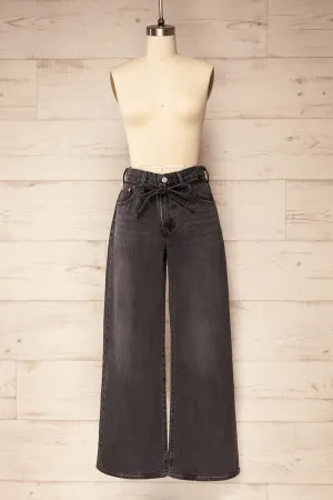 Brasov | Black High Rise Wide-Leg Jeans