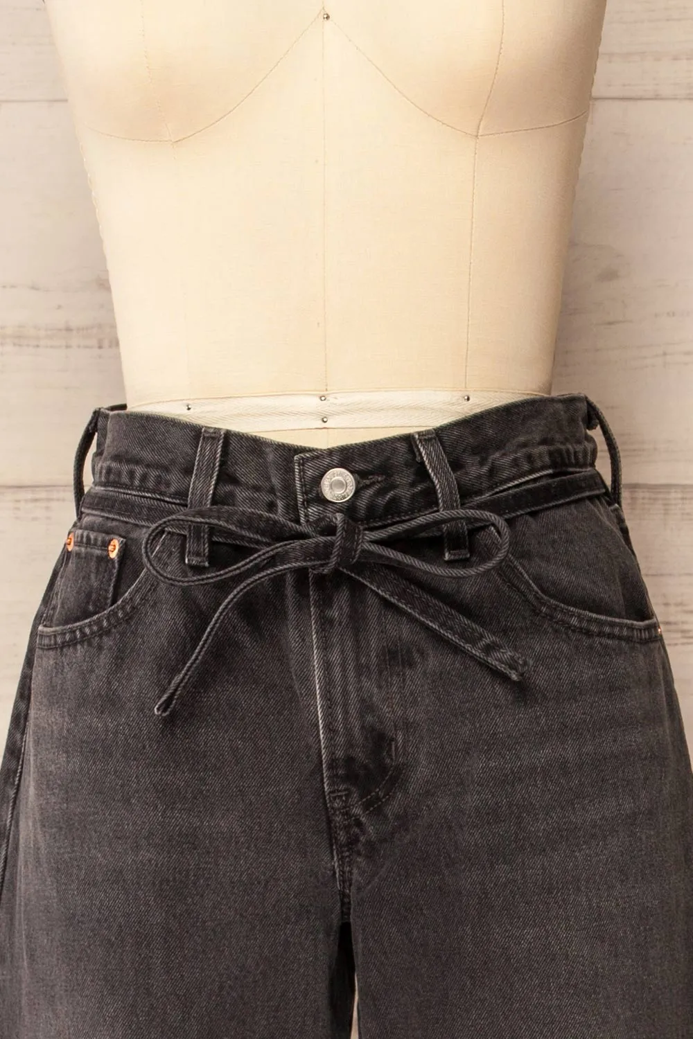 Brasov | Black High Rise Wide-Leg Jeans