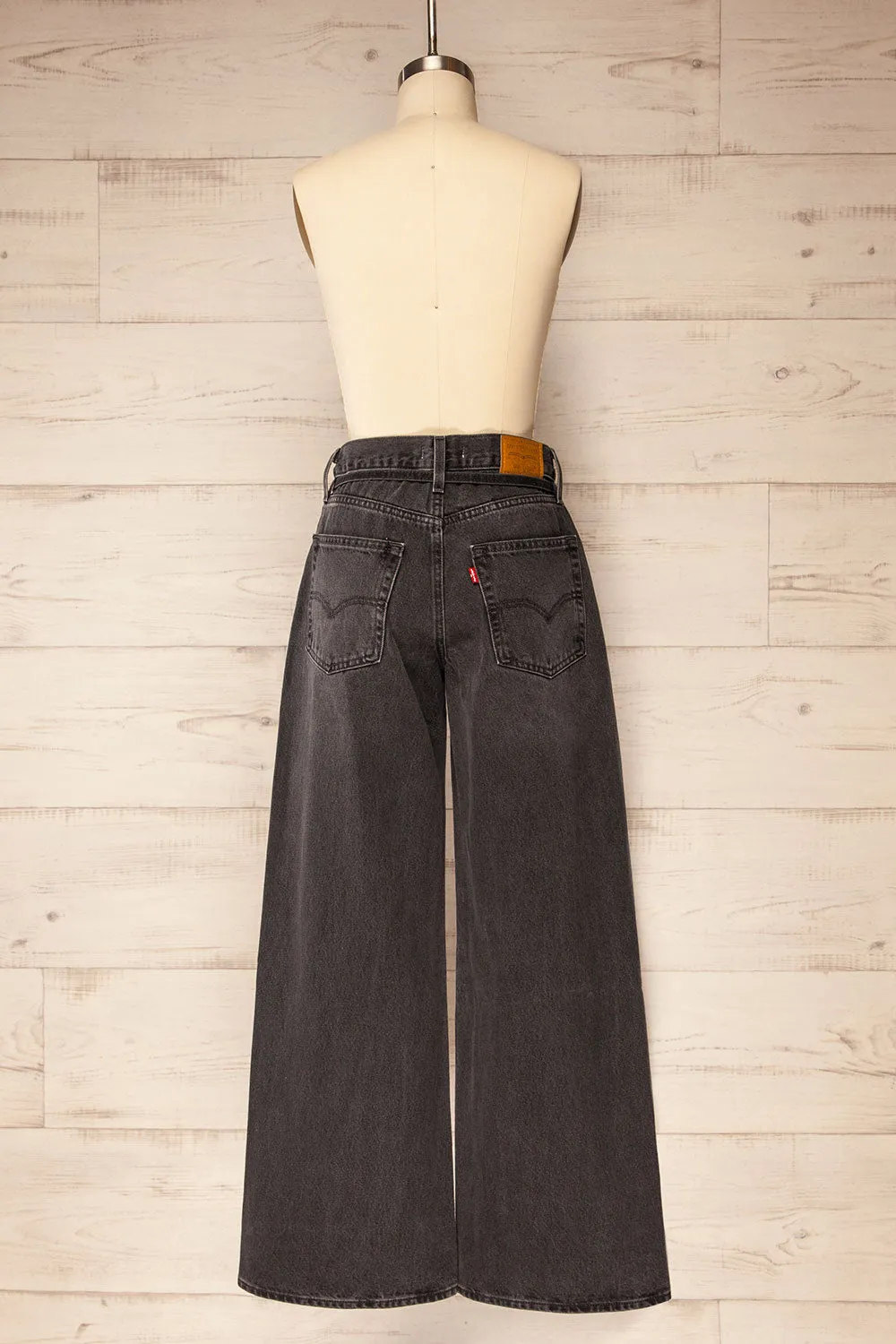 Brasov | Black High Rise Wide-Leg Jeans