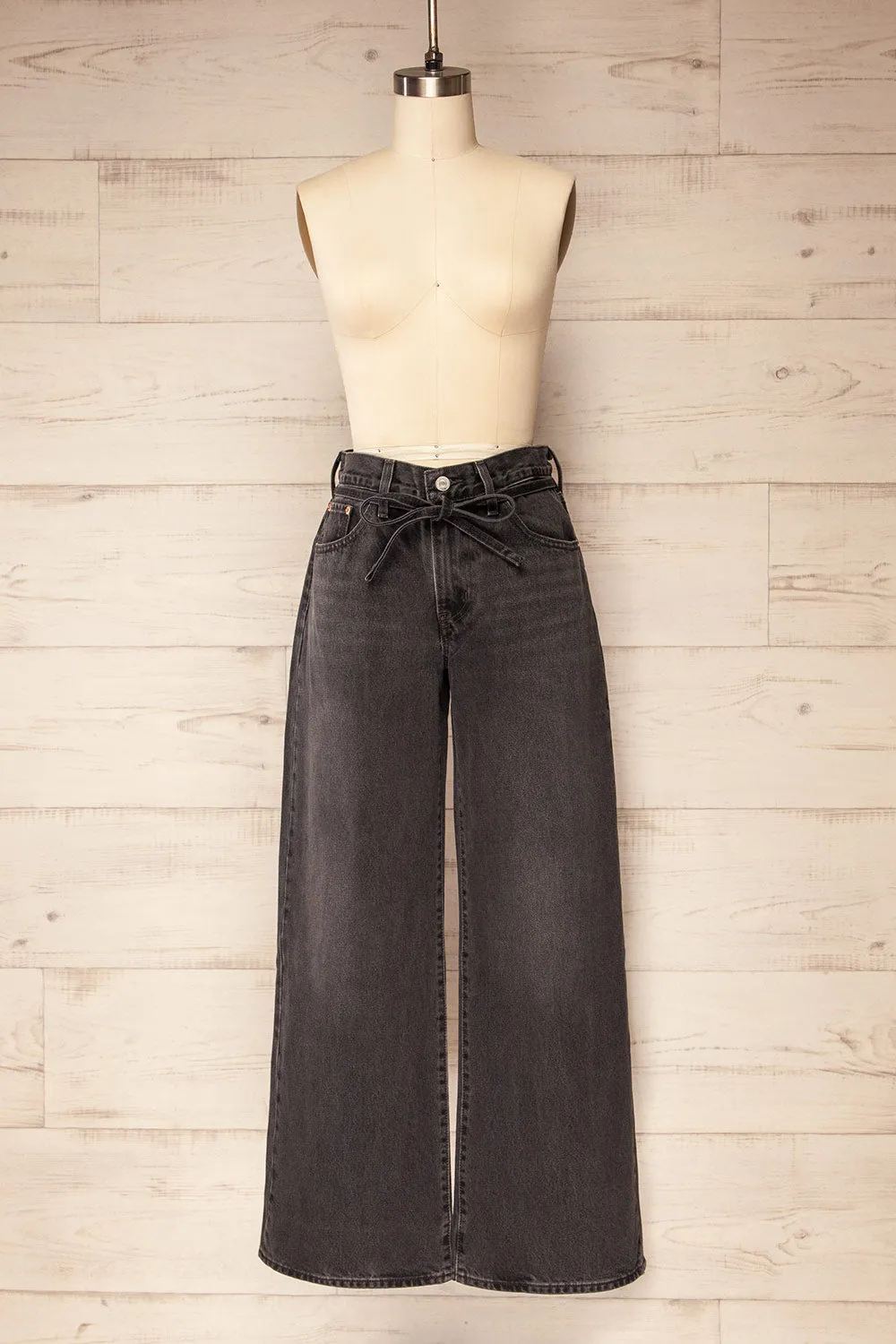 Brasov | Black High Rise Wide-Leg Jeans