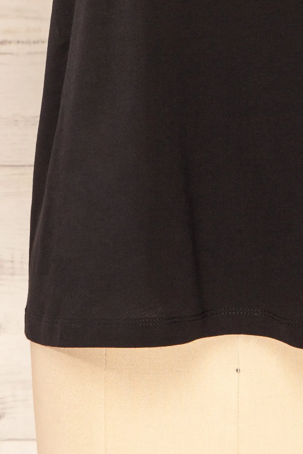 Brossard Black | Round Neck T-Shirt