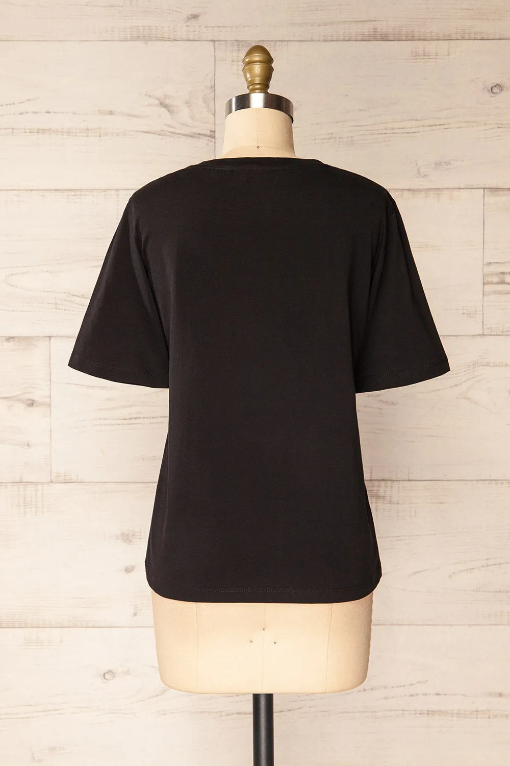 Brossard Black | Round Neck T-Shirt