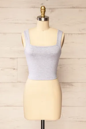 Brutus Grey | Square Neck Cropped Cami