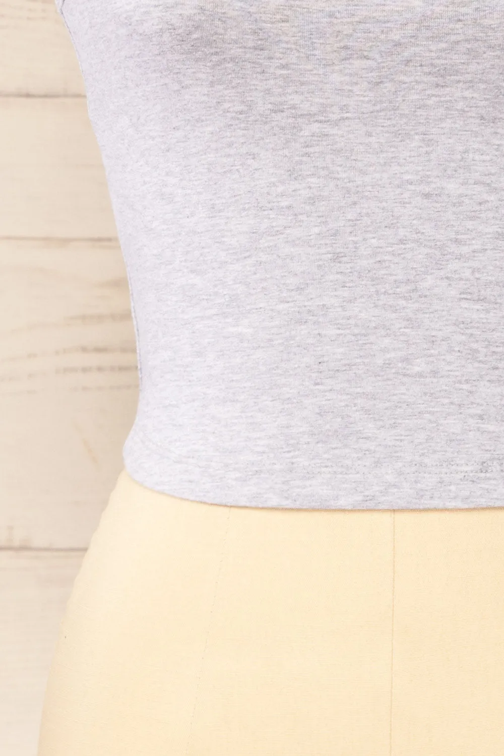 Brutus Grey | Square Neck Cropped Cami