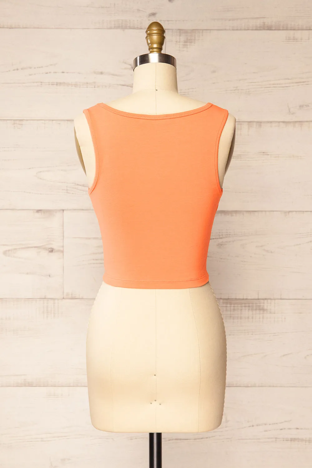 Brutus Orange | Square Neck Cropped Cami